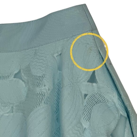 Ted Baker Quinia Skirt Ted/0 US/2 XS Burnout Sky Blue Lace - Picture 7 of 11